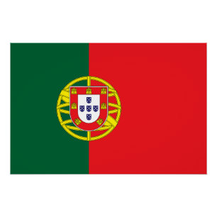 Vlag van Portugal Perfect Poster