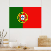 Vlag van Portugal Poster (Keuken)