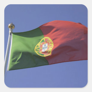 Vlag van Portugal RF) Vierkante Sticker