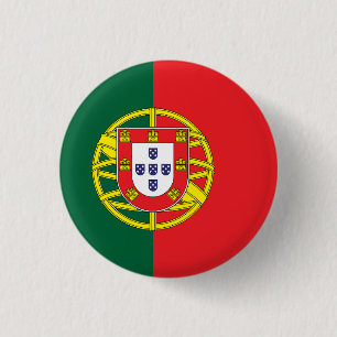 Vlag van Portugal Ronde Button 3,2 Cm