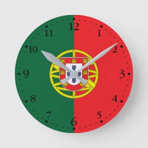 Vlag van Portugal Ronde Klok