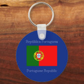 Vlag van Portugal Sleutelhanger (Voorkant)