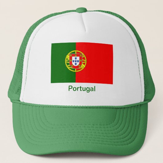 Vlag van Portugal Trucker Pet (Voorkant)
