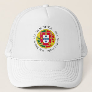 Vlag van Portugal voor de feestdag in Portugal Trucker Pet
