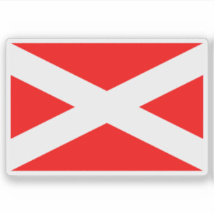 Vlag van Prachatice, Tsjechië Sticker