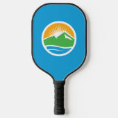 Vlag van Provo, Utah Pickleball Paddle (Voorkant)
