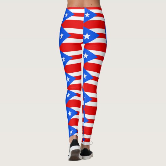 vlag van Puerto Rican Leggings (Achterkant)
