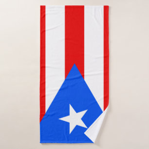 Vlag van Puerto Rico Badhanddoek
