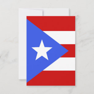 vlag van Puerto Rico Bedankkaart