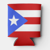 vlag van Puerto Rico Blikjeskoeler (Voorkant)