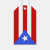 vlag van Puerto Rico Cadeaulabel (Voorkant)