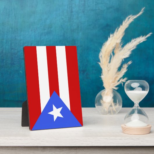 vlag van Puerto Rico Fotoplaat (Zijkant)