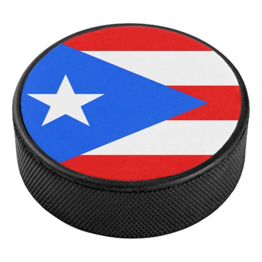 Vlag van Puerto Rico Hockey Puck (3/4)