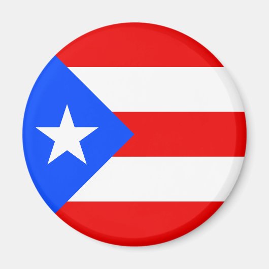 Vlag van Puerto Rico Magneet (Voorkant)