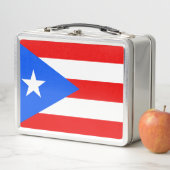 Vlag van Puerto Rico Metal Lunch Box (In situ)
