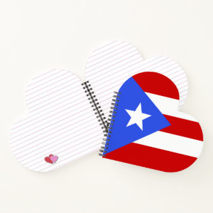 vlag van Puerto Rico Notitieboek