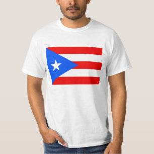 vlag van Puerto Rico op shirt Puerto Ricaanse tr