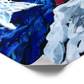 Vlag van Puerto Rico Poster (Hoek)