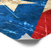  vlag van Puerto Rico Poster (Hoek)