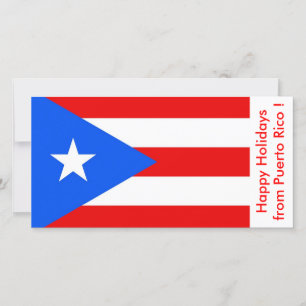 Vlag van Puerto Rico, Prettige feestdagen uit de V Feestdagenkaart