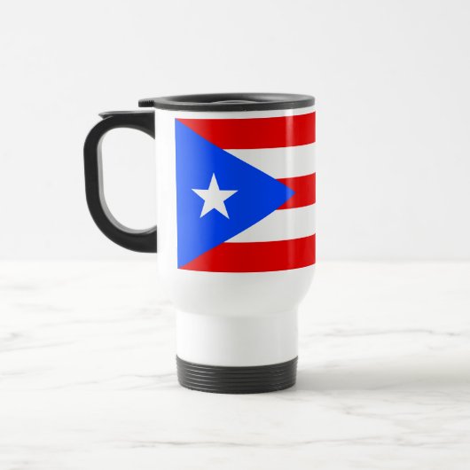 Vlag van Puerto Rico Reisbeker (Links)