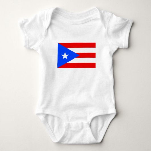 Vlag van Puerto Rico Romper (Voorkant)