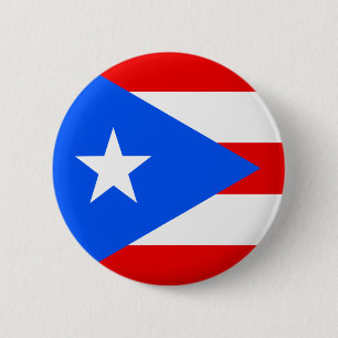 Vlag van Puerto Rico Ronde Button 5,7 Cm
