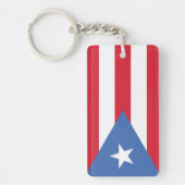 Vlag van puerto Rico Sleutelhanger (Voorkant)