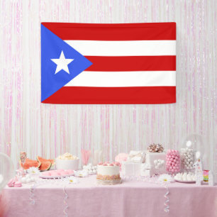 vlag van Puerto Rico Spandoek