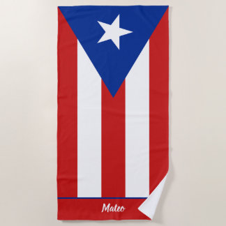 Vlag van Puerto Rico Strandlaken