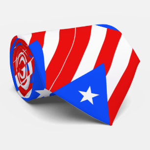 Vlag van Puerto Rico Stropdas