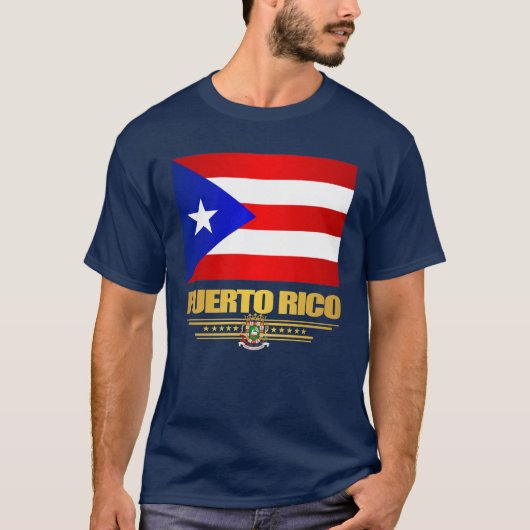 Vlag van Puerto Rico T-shirt (Voorkant)
