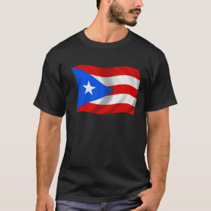 Vlag van Puerto Rico T-shirt