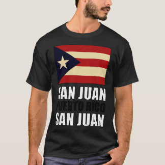 Vlag van Puerto Rico T-shirt