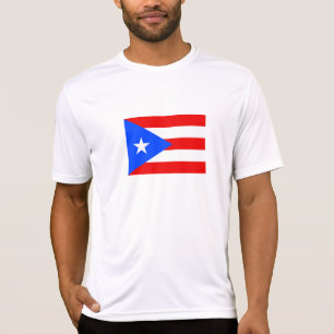 Vlag van Puerto Rico T-shirt