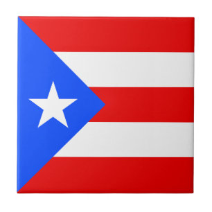 Vlag van Puerto Rico Tegeltje