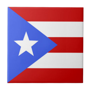 vlag van Puerto Rico Tegeltje