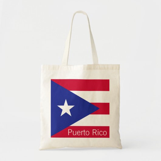 Vlag van Puerto Rico Tote Bag (Voorkant)