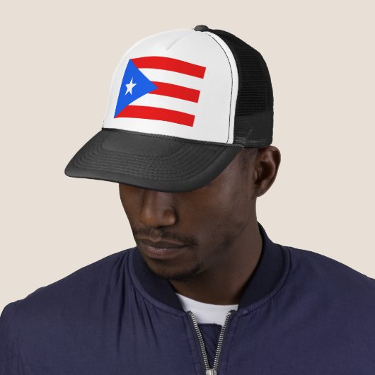 Vlag van Puerto Rico Trucker Pet (In situ)
