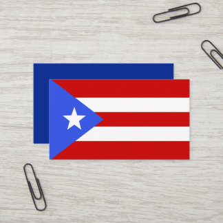 vlag van Puerto Rico Visitekaartje