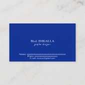 vlag van Puerto Rico Visitekaartje (Achterkant)