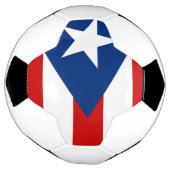 Vlag van Puerto Rico Voetbal (Gedraaid)