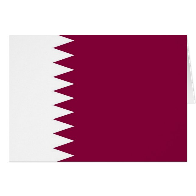 Vlag van Qatar (Voorkant Horizontaal)