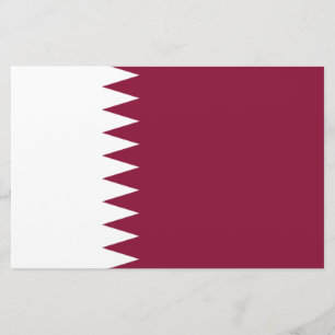 Vlag van Qatar Briefpapier
