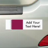 Vlag van Qatar Bumpersticker (Op auto)