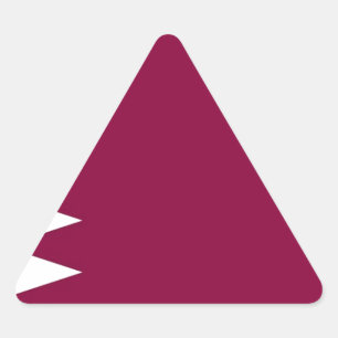 Vlag van Qatar Driehoek Sticker