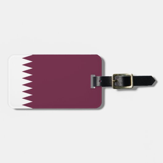 Vlag van Qatar Easy ID Persoonlijk Bagagelabel (Voorkant horizontaal)