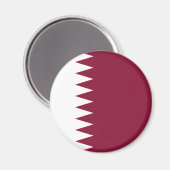 Vlag van Qatar Magneet (Voorkant / Achterkant)