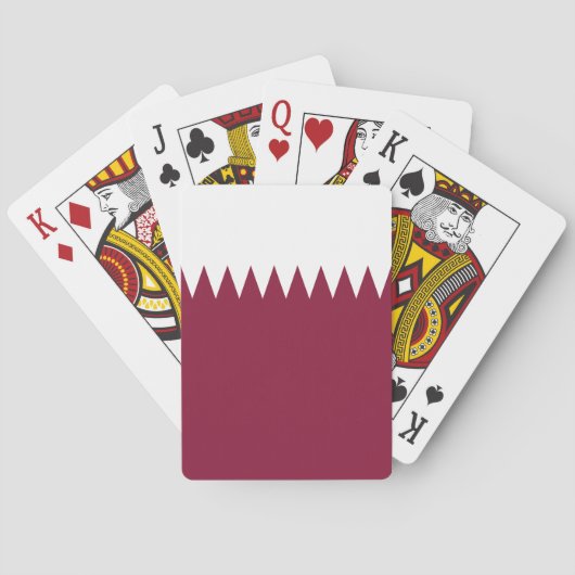 Vlag van Qatar Pokerkaarten (Achterkant)