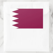 Vlag van Qatar Rechthoekige Sticker (Tas)